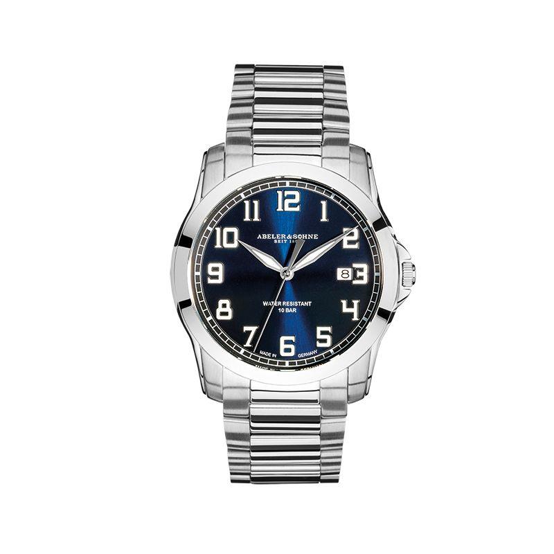 Abeler & Söhne Herrenarmbanduhr AS2043 Edelstahl