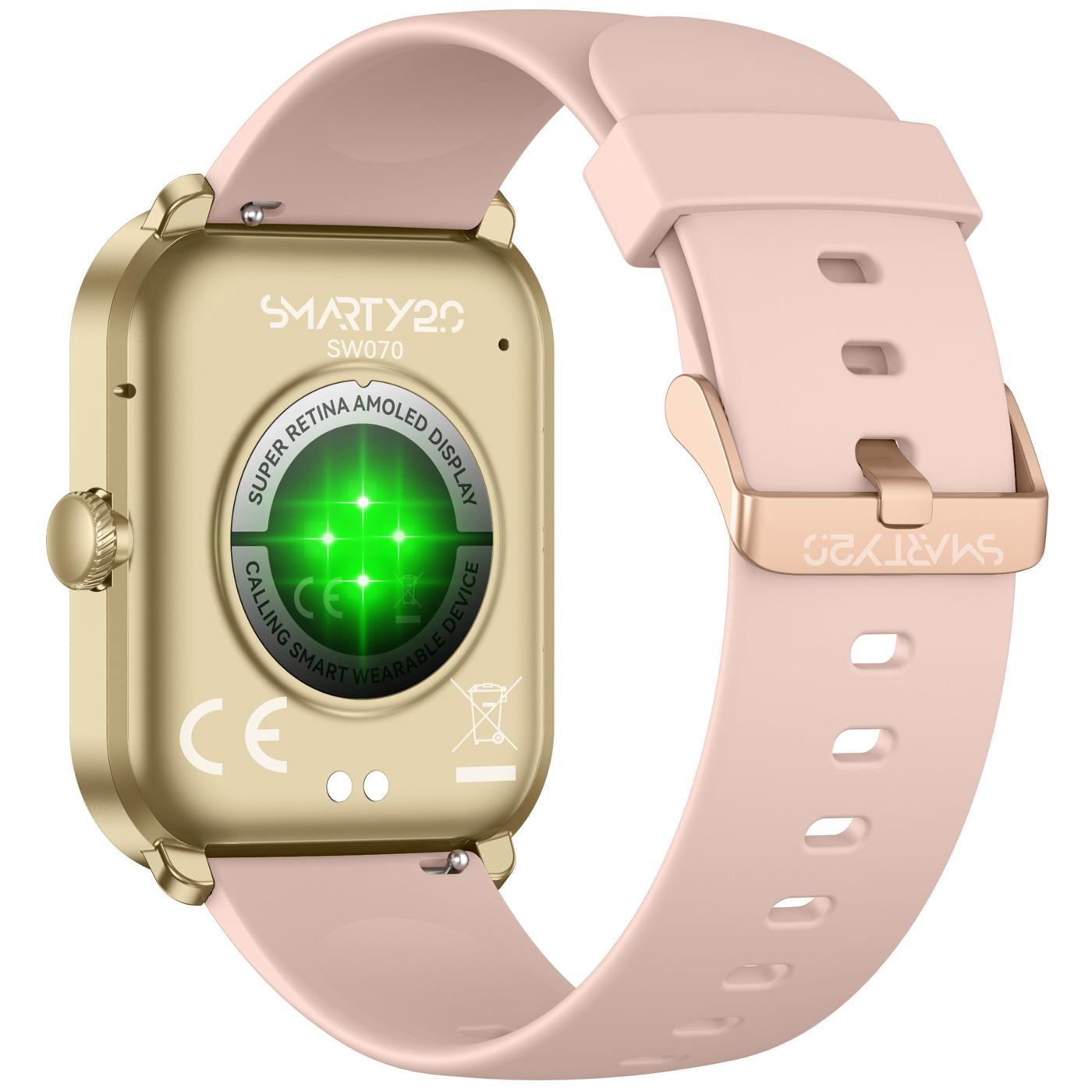 Smarty 2.0 Smartwatch SW070F Gold Silikonband