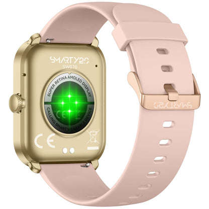 Smarty 2.0 Smartwatch SW070F Gold Silikonband