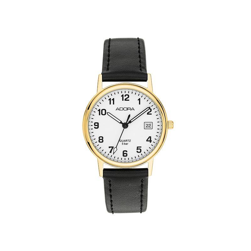 Herrenarmbanduhr AB6555 Lederband