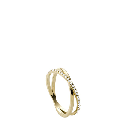 Damenring Fossil JF03752710-8 Edelstahl vergoldet