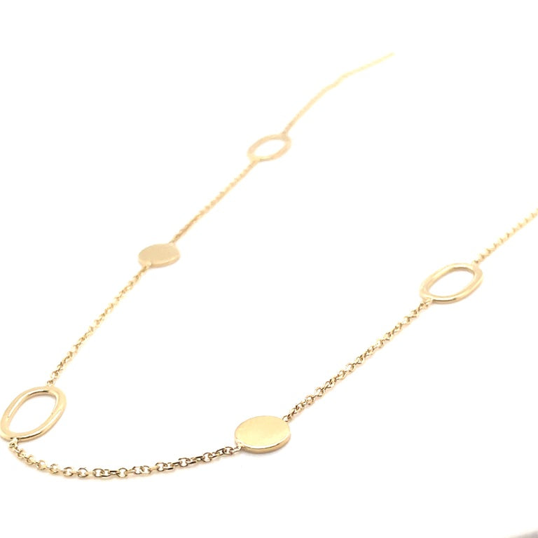 Damenkette 37-3577-251-585-GG-45cm 585 Gold