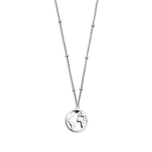 Xenox Kette Weltkugel XS2984 Silber