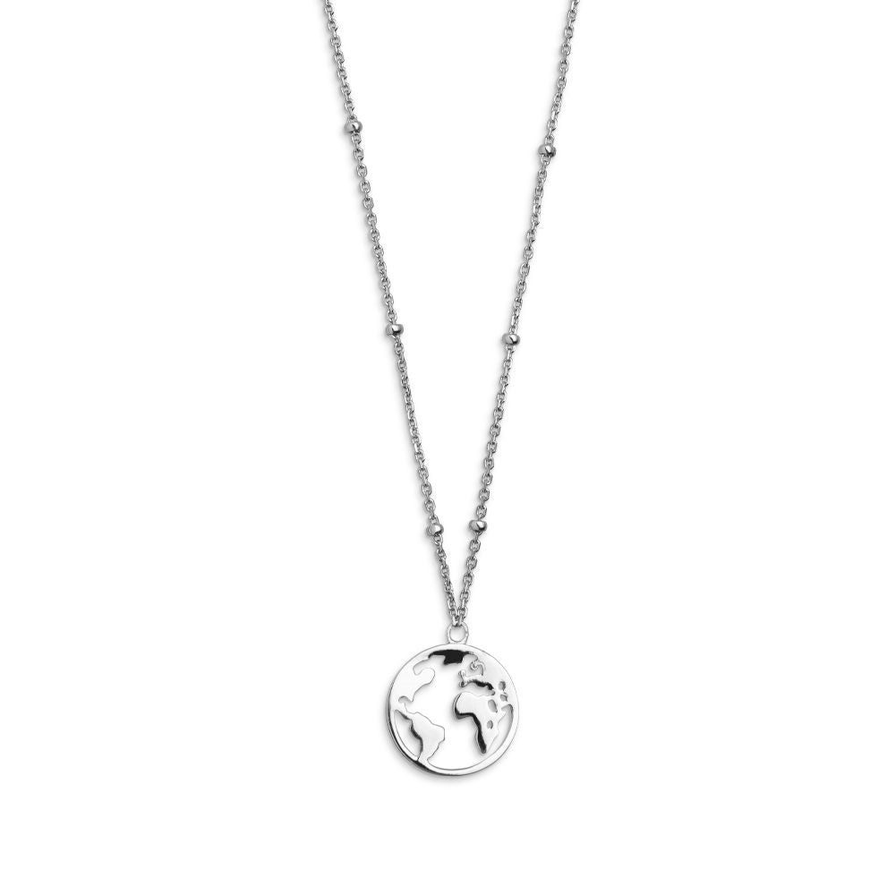 Xenox Kette Weltkugel XS2984 Silber