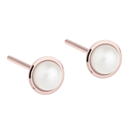 Ernstes Design Ohrstecker E478 Edelstahl rose