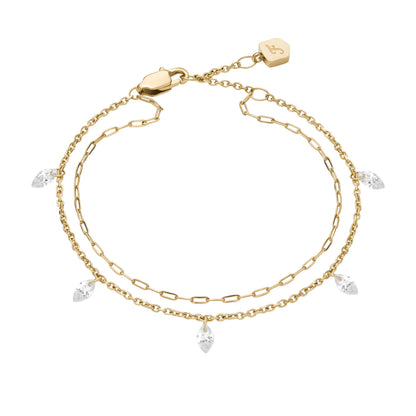 Fossil Armschmuck JF04895710 Edelstahl vergoldet