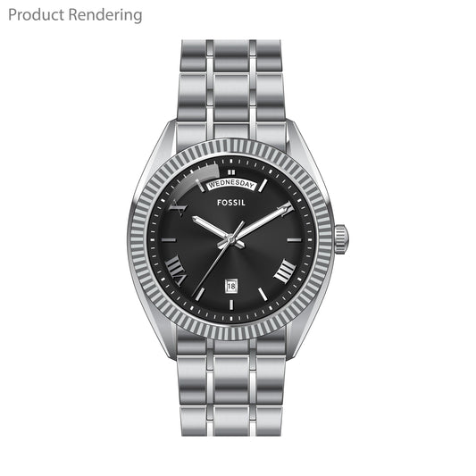 Fossil Armbanduhr FS6139 Edelstahl