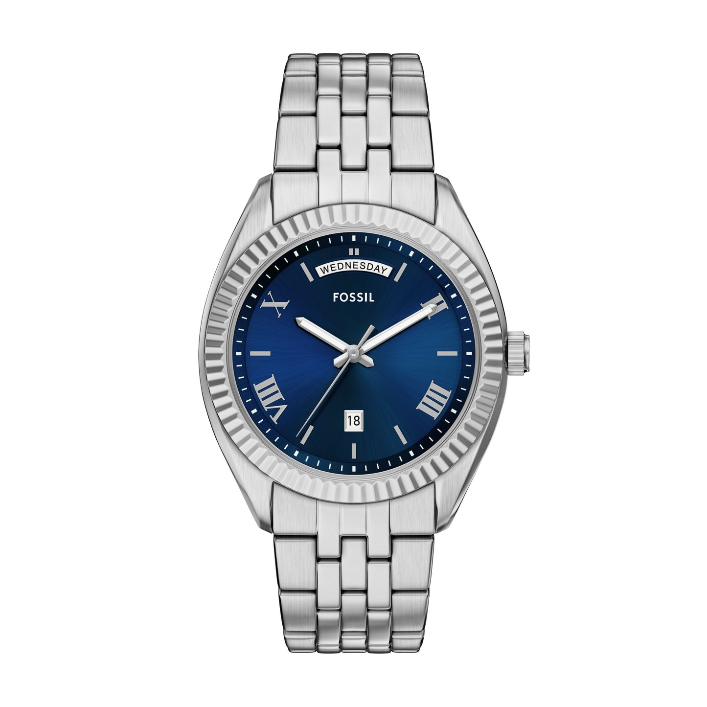 Fossil Armbanduhr FS6140 Edelstahl