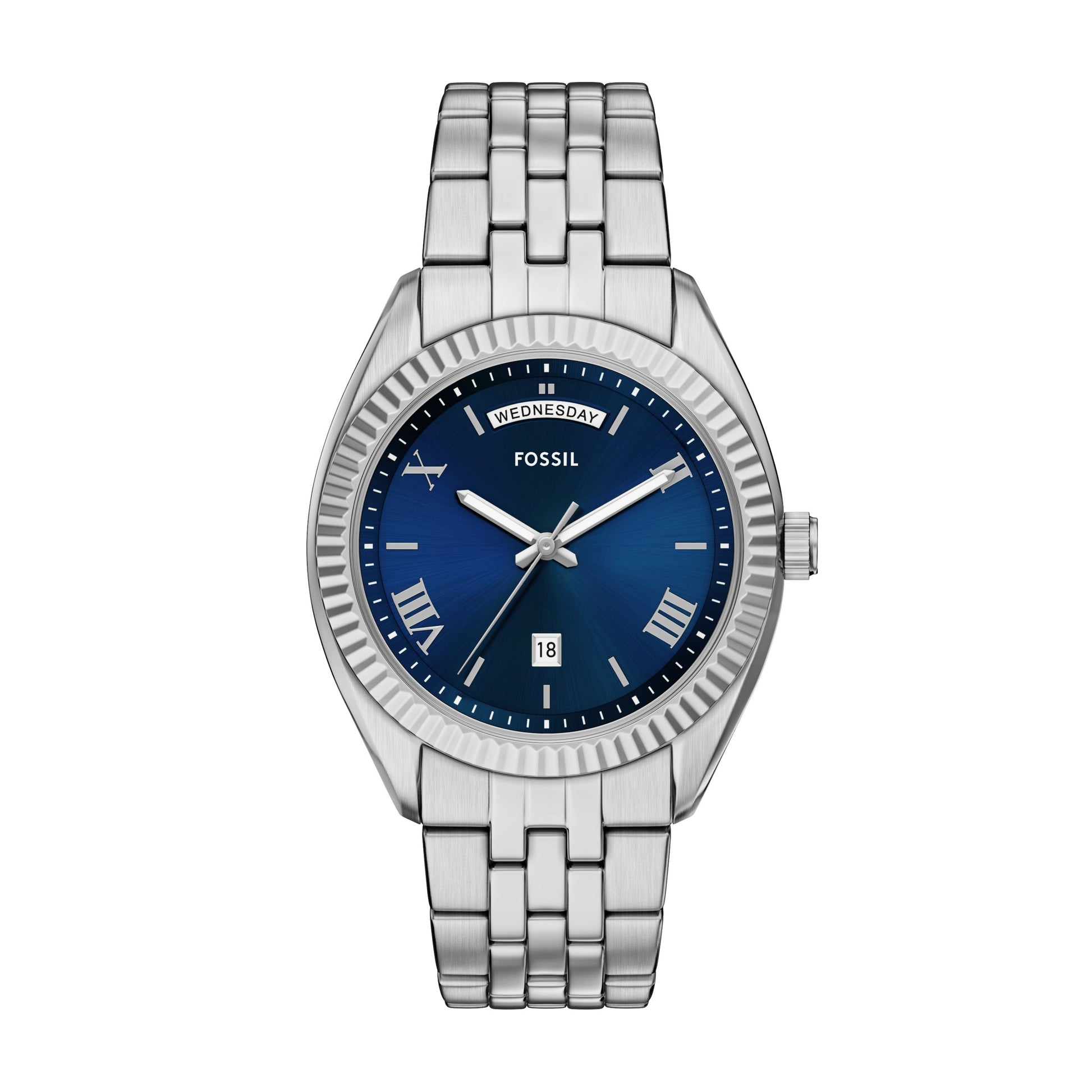 Fossil Armbanduhr FS6140 Edelstahl