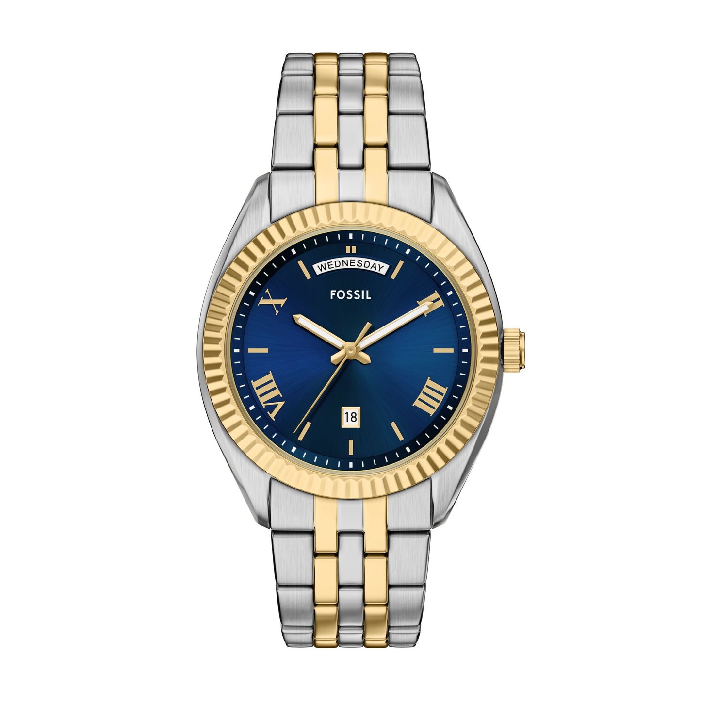 Fossil Armbanduhr FS6141 Edelstahl