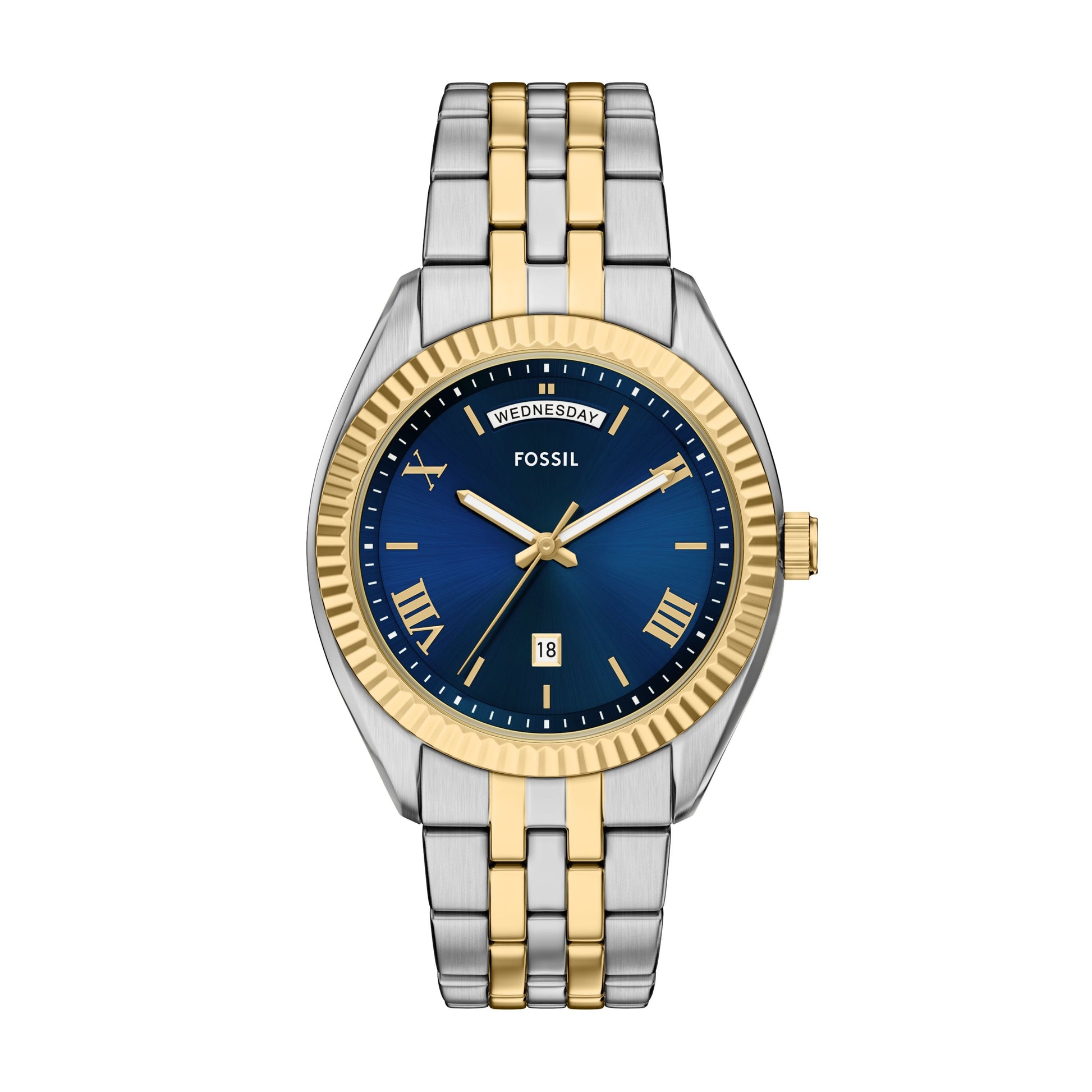Fossil Armbanduhr FS6141 Edelstahl