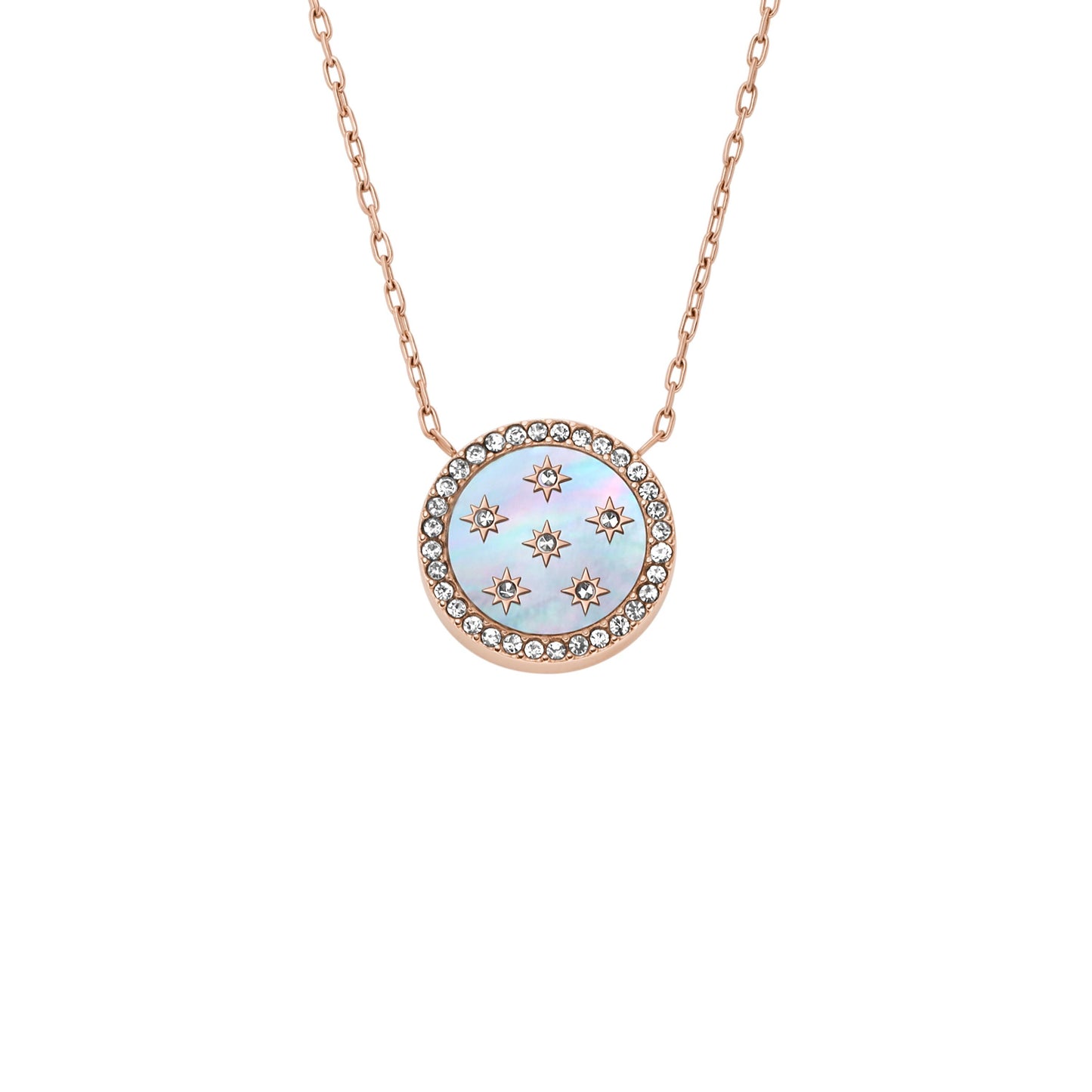 Fossil Halsschmuck JF04936791 Edelstahl rose