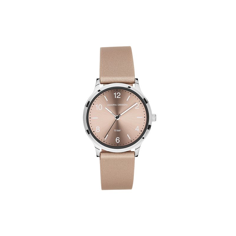 CEM Armbanduhr AD8800 Edelstahl Leder