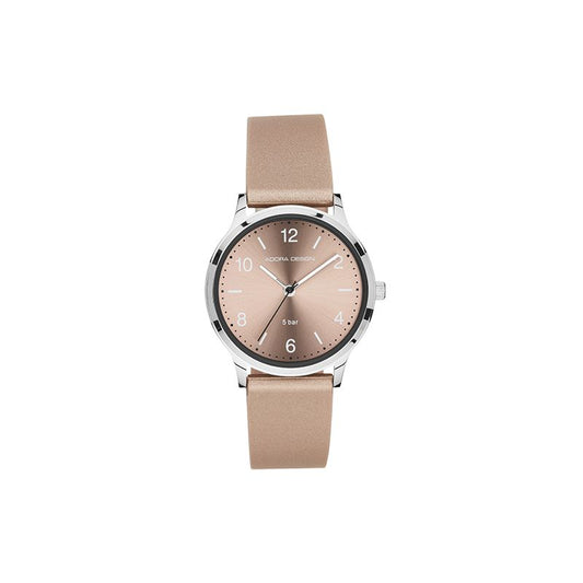 CEM Armbanduhr AD8800 Edelstahl Leder