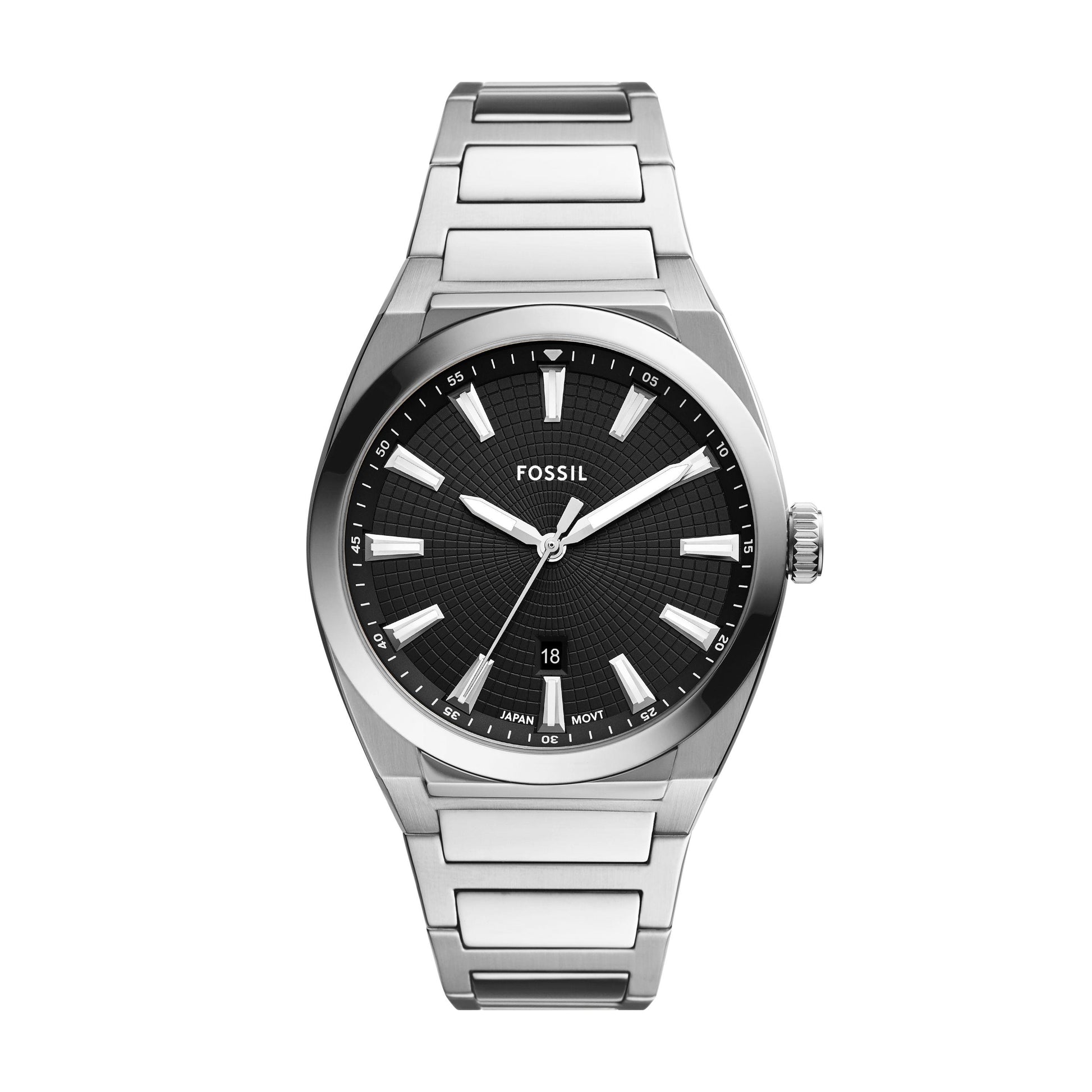 Fossil Herrenarmbanduhr FS5821 Edelstahl