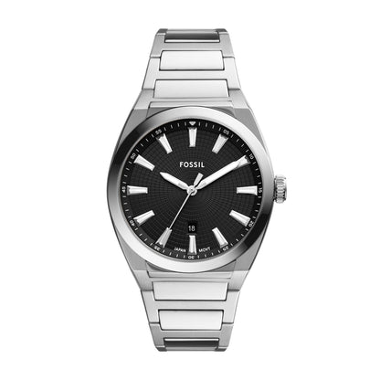 Fossil Herrenarmbanduhr FS5821 Edelstahl
