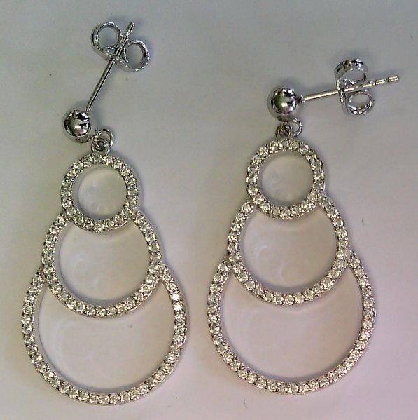 Damen Ohrringe S-02322O Silber