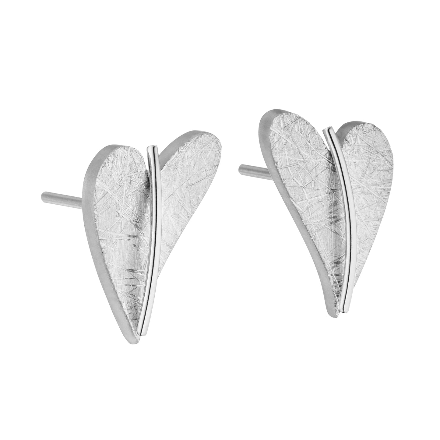 Ernstes Design Ohrstecker E244 Edelstahl Herz