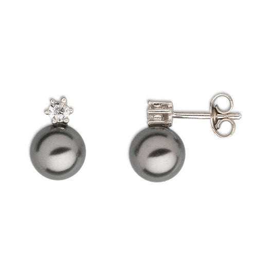 Xenox Ohrschmuck Perle XS5264 Silber