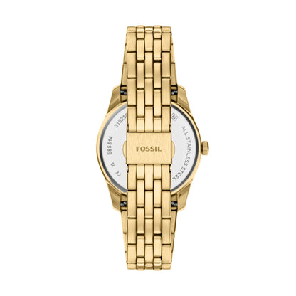 Fossil Damenuhr ES5514 Edelstahl vergoldet