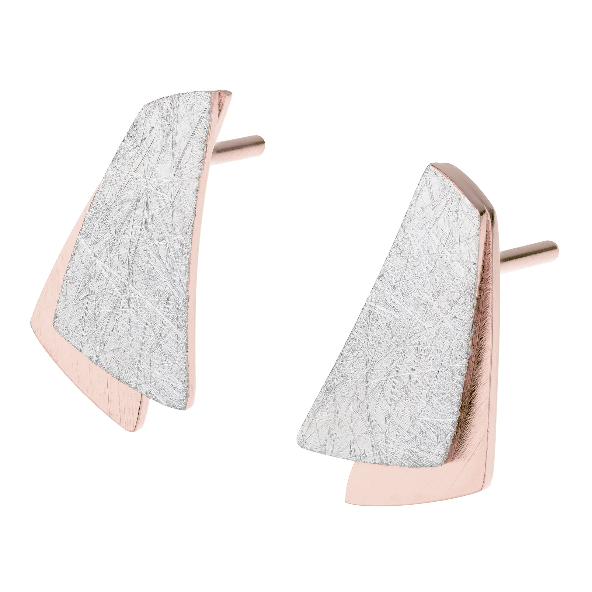 Ernstes Design Ohrstecker E2524 Edelstahl rose