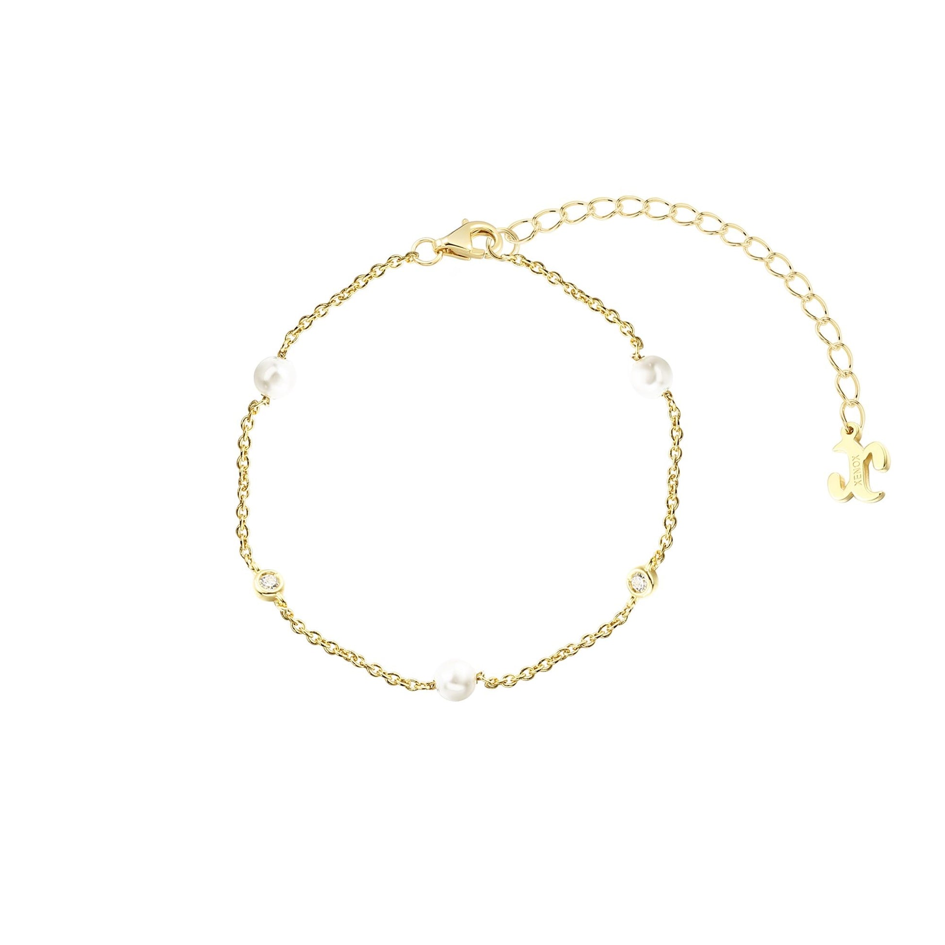Xenox Armschmuck XS91933G Silber vergoldet
