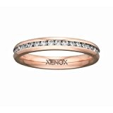 Xenox Ring X2302/52 Edelstahl rosevergoldet
