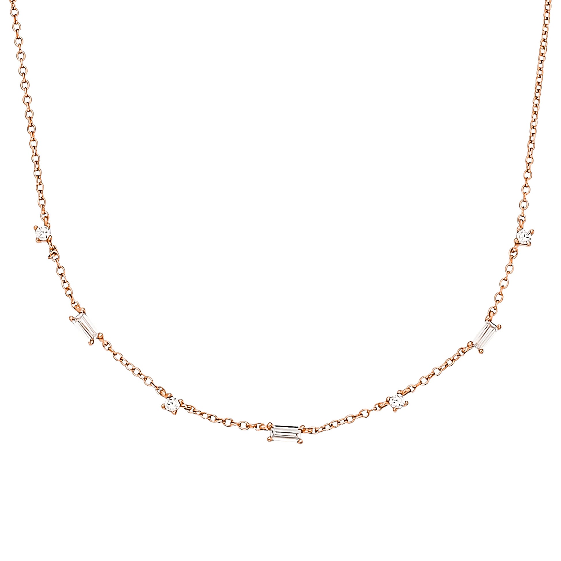 S.Oliver Halsschmuck 2034269 Silber rosevergoldet