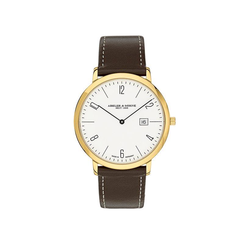 Abeler & Söhne Herrenarmbanduhr AS1329 Lederband