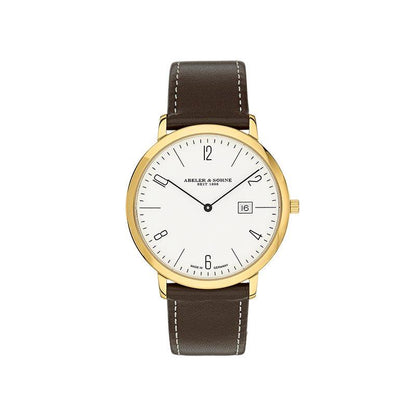 Abeler & Söhne Herrenarmbanduhr AS1329 Lederband