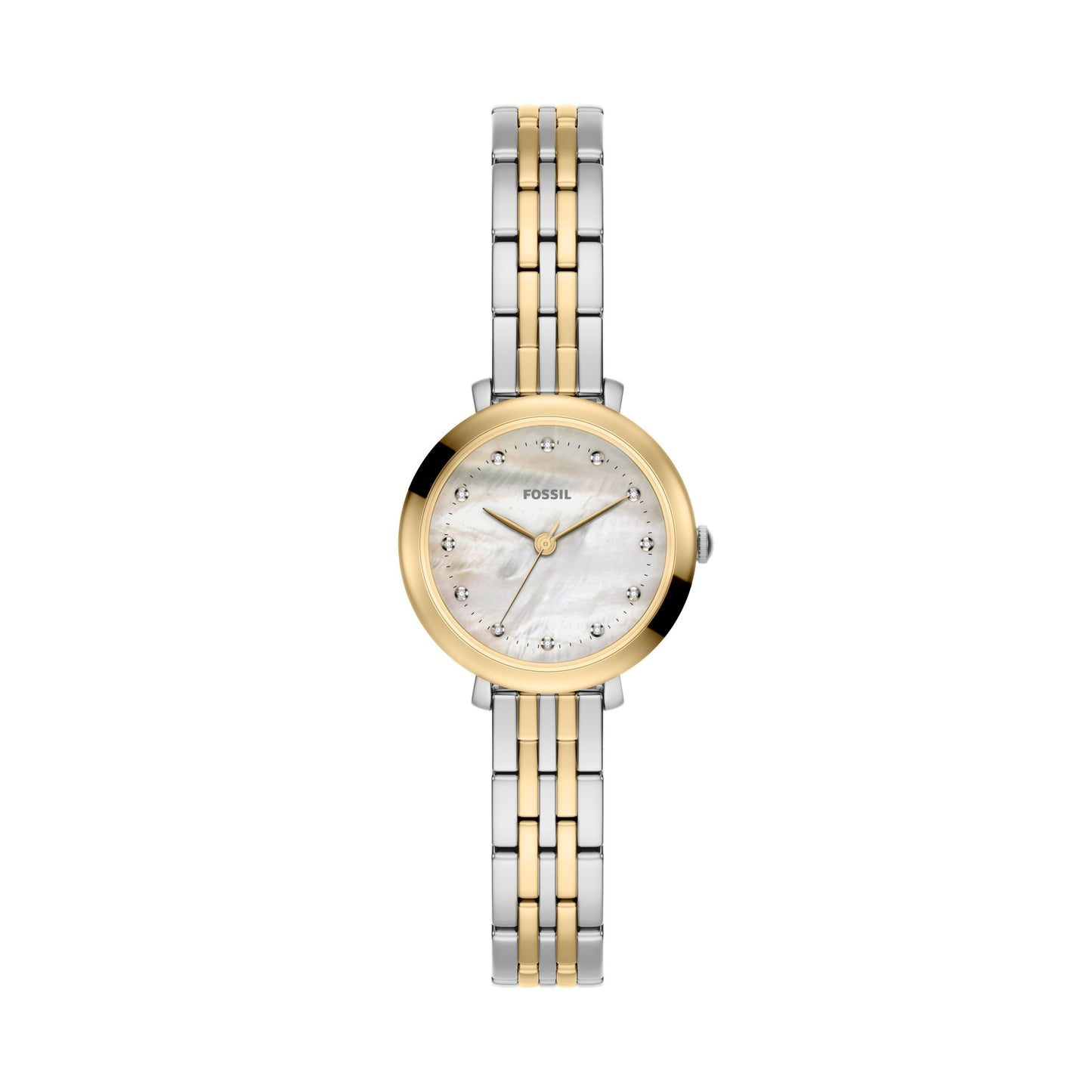 Fossil Armbanduhr ES5500 Edelstahl bicolor