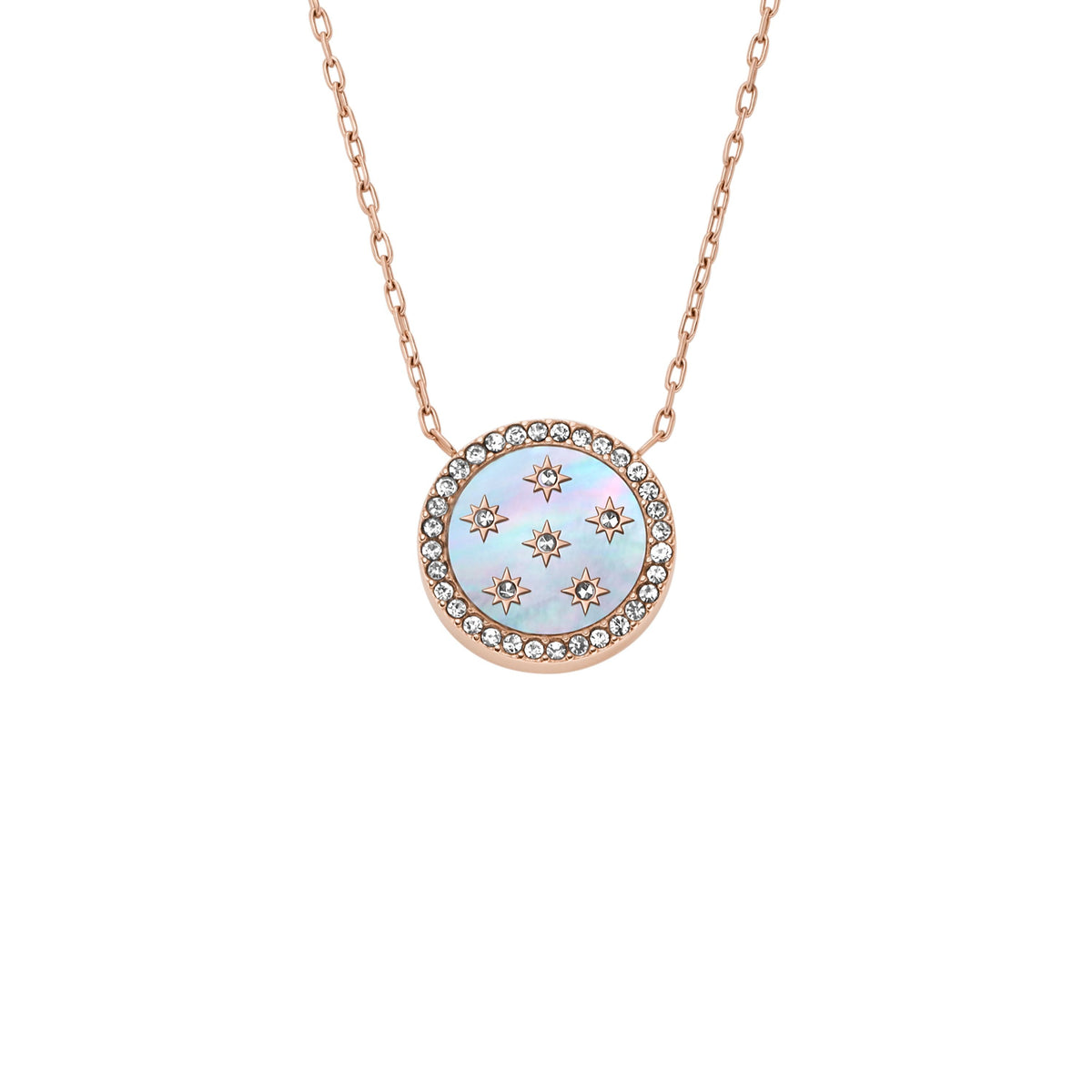 Fossil Halsschmuck JF04936791 Edelstahl rose