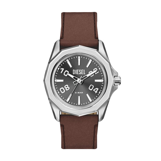 Diesel Armbanduhr DZ2240 Edelstahl Leder
