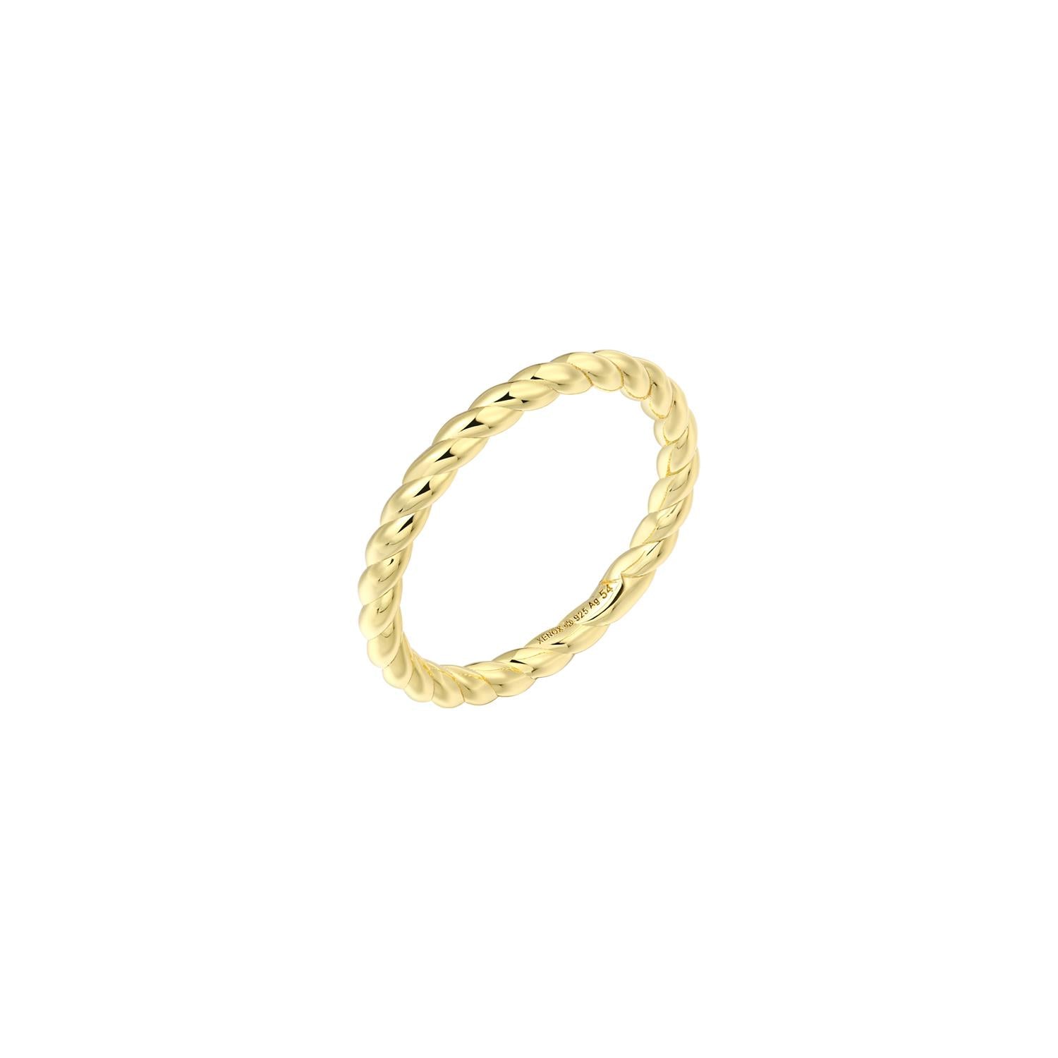 Xenox Damenring XS91805G/54 Silber vergoldet