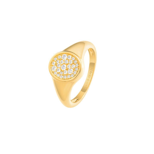 Xenox Ring XS91368G/56 Silber vergoldet