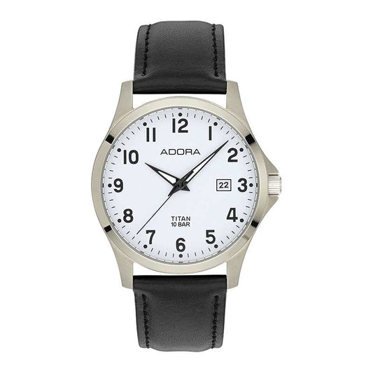 CEM Armbanduhr AB6343 Edelstahl Leder