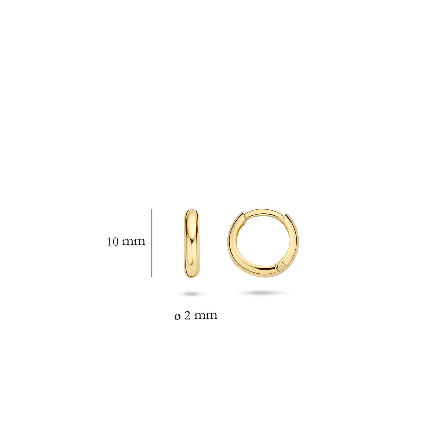 Blush Creolen 7220YGO 585 Gold