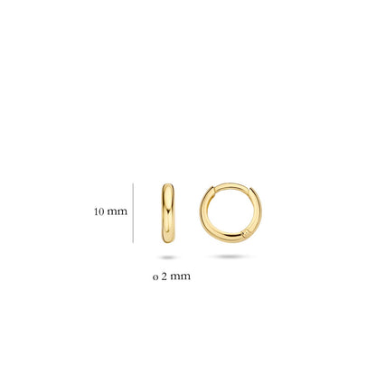 Blush Creolen 7220YGO 585 Gold