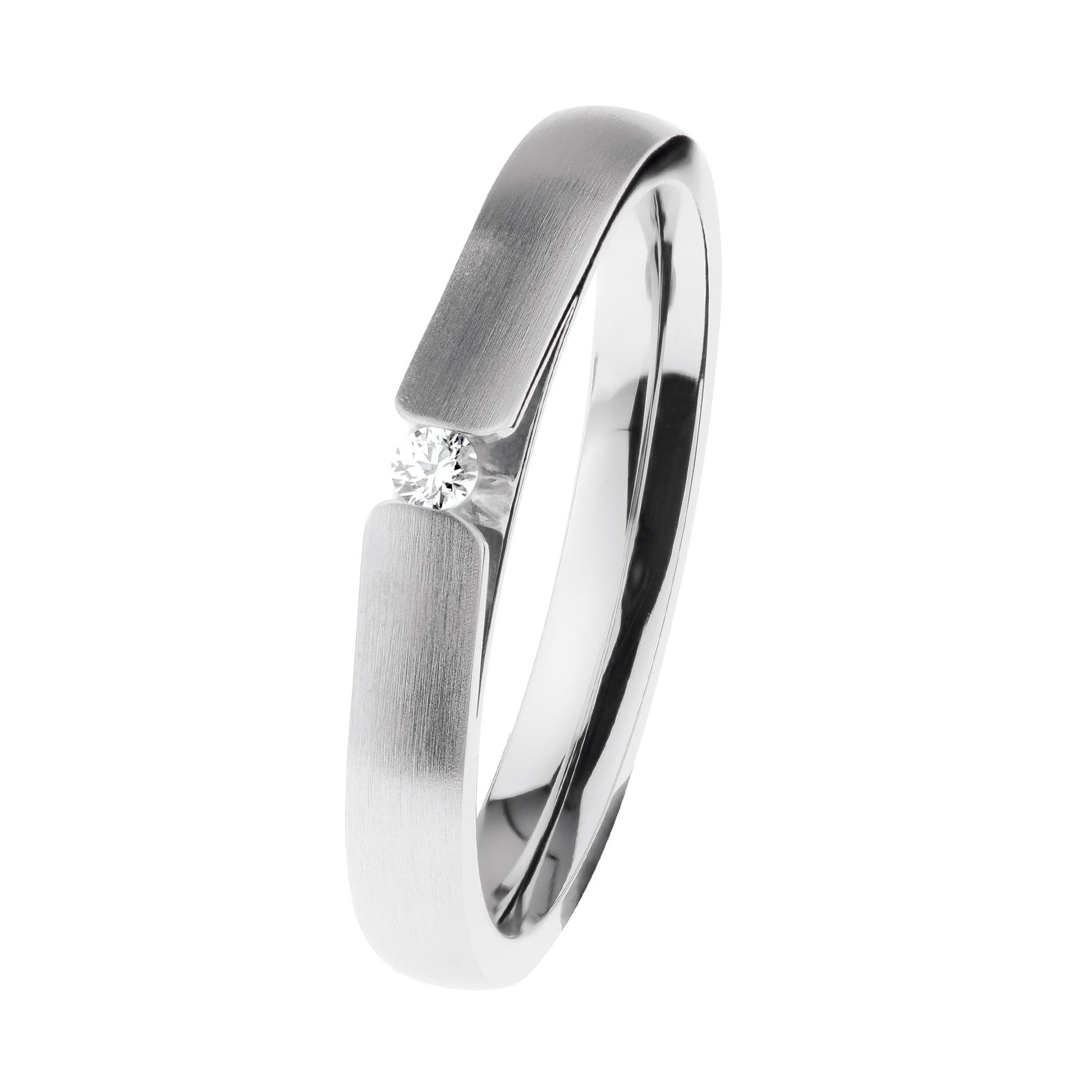 Ring, matt/poliert, Brill. TW/