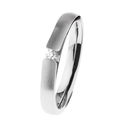 Ring, matt/poliert, Brill. TW/