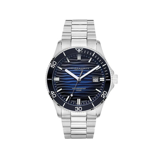 Abeler & Söhne Armbanduhr AS2083 Edelstahl