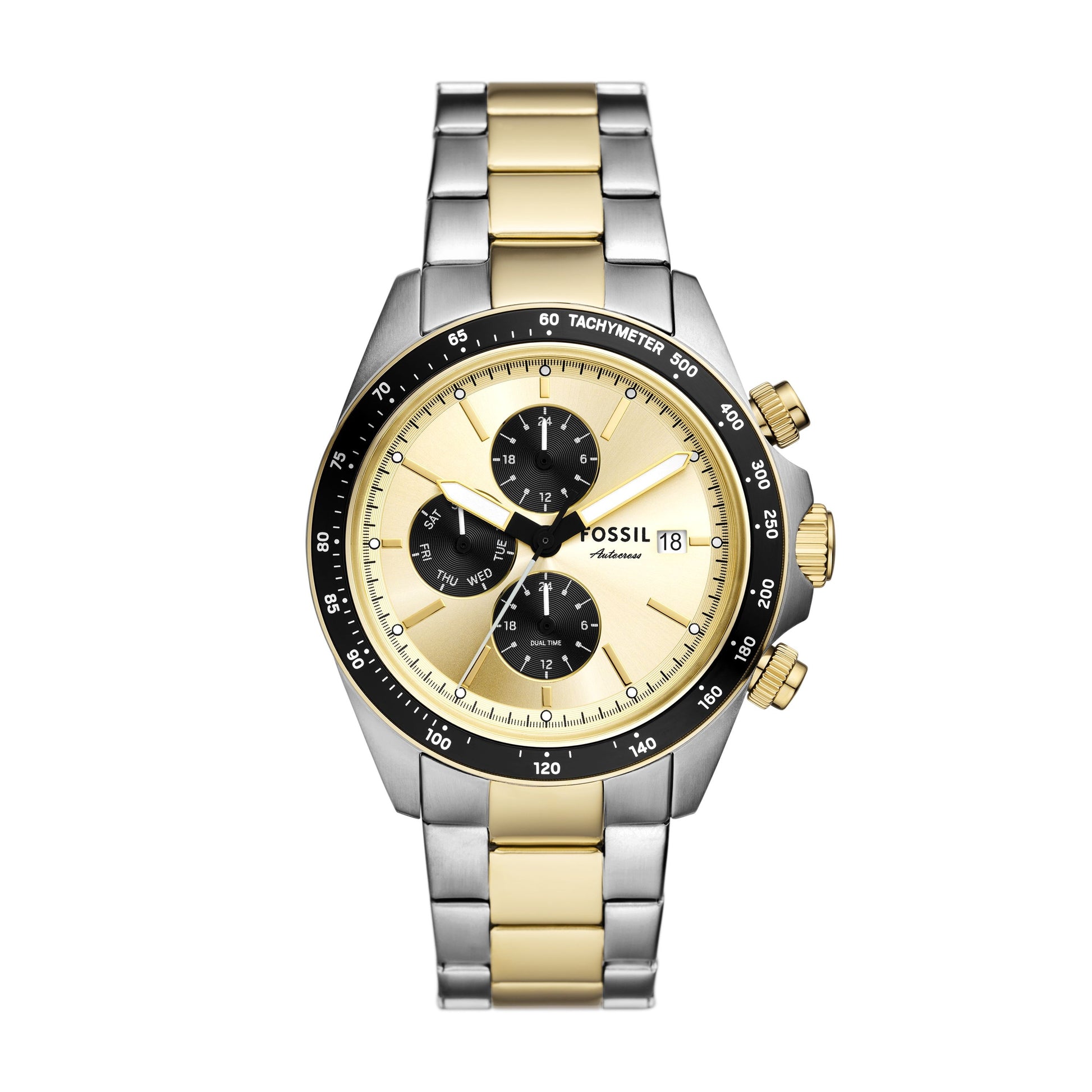 Fossil Armbanduhr FS6126 Edelstahl