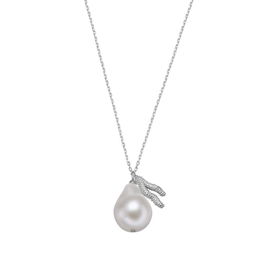 Xenox Kette Perle XS1977 Silber