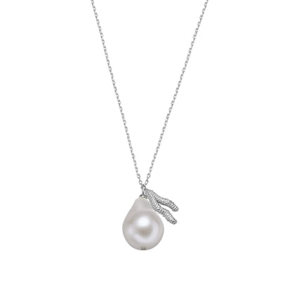 Xenox Kette Perle XS1977 Silber