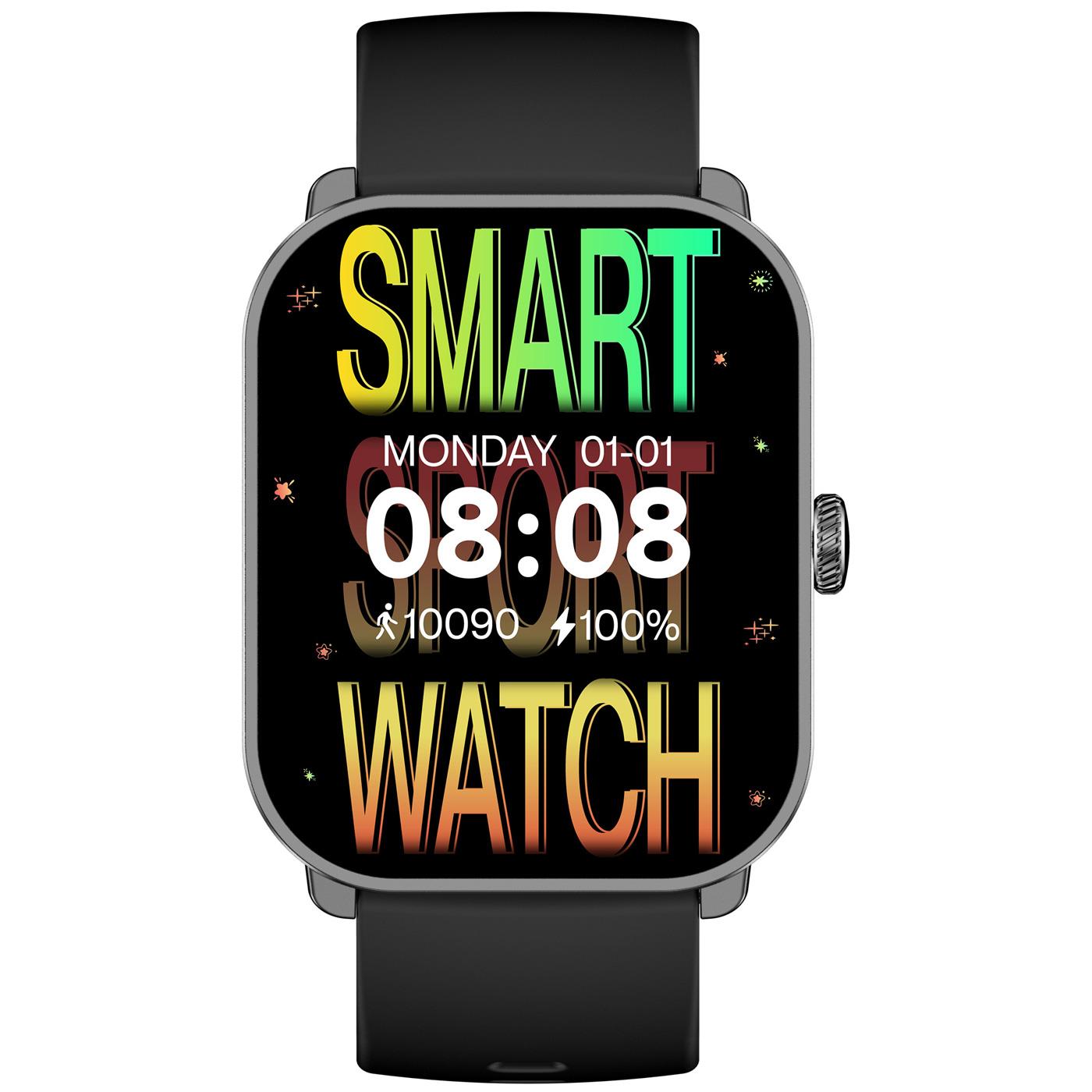Smarty 2.0 Smartwatch SW070A Silikonband schwarz