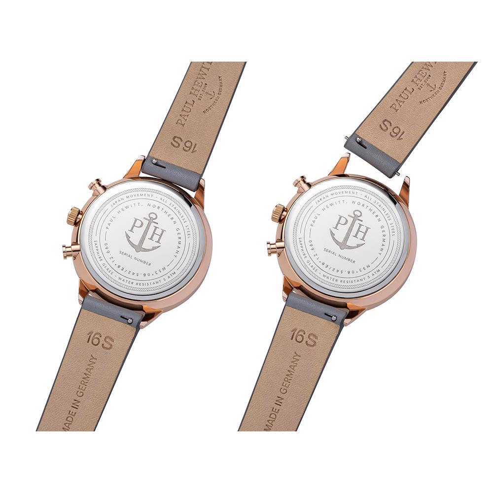 Paul Hewitt Uhr TTPH-E-R-W-31S Edelstahl Leder