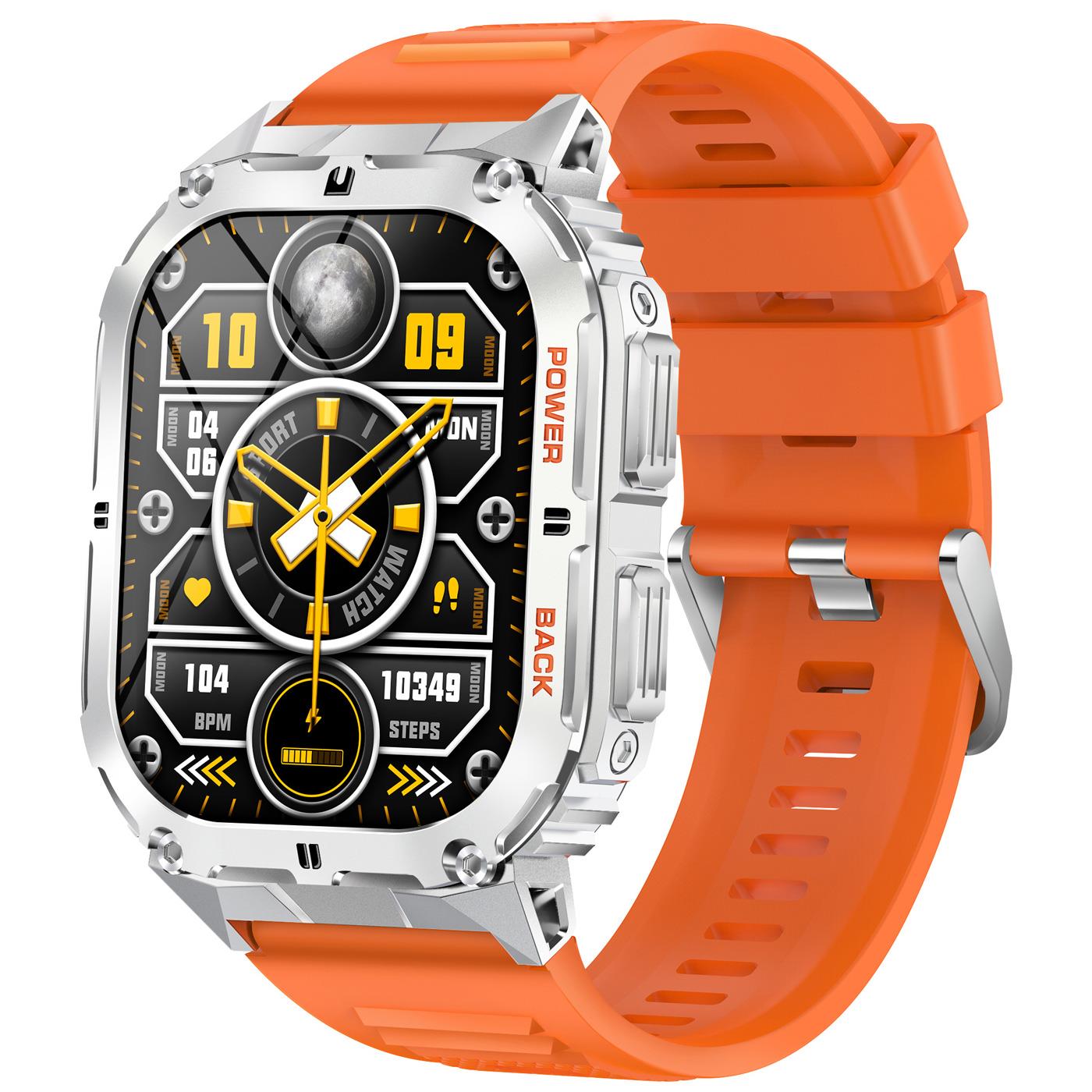 Smarty 2.0 SW074B Herrenuhr silber/orange