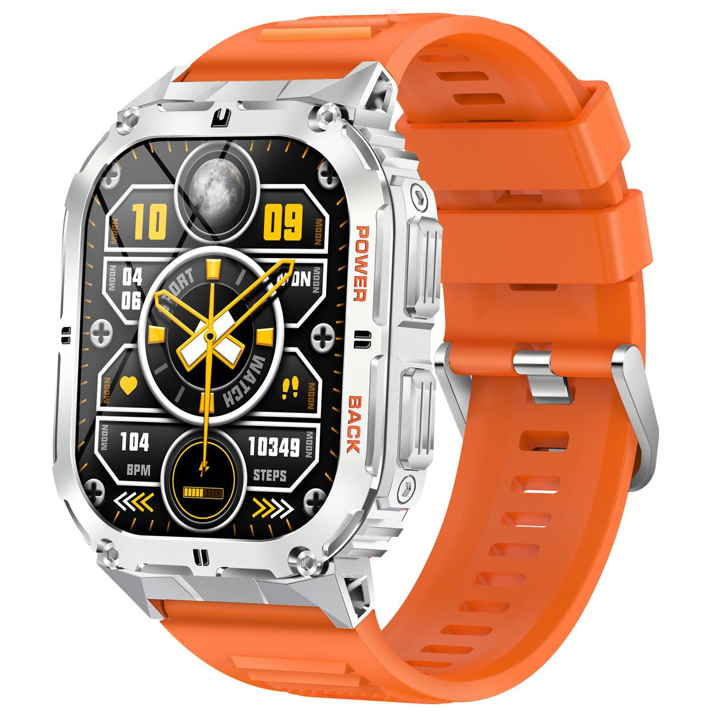 Smarty 2.0 SW074B Herrenuhr silber\/orange