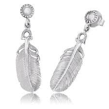 Engelsrufer Ohrschmuck ERE-Feder-ST Silber 925