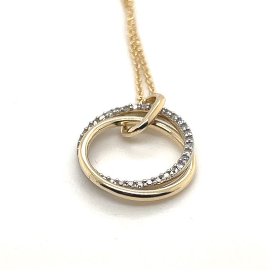 Damenkette 585 Gold 0,095ct